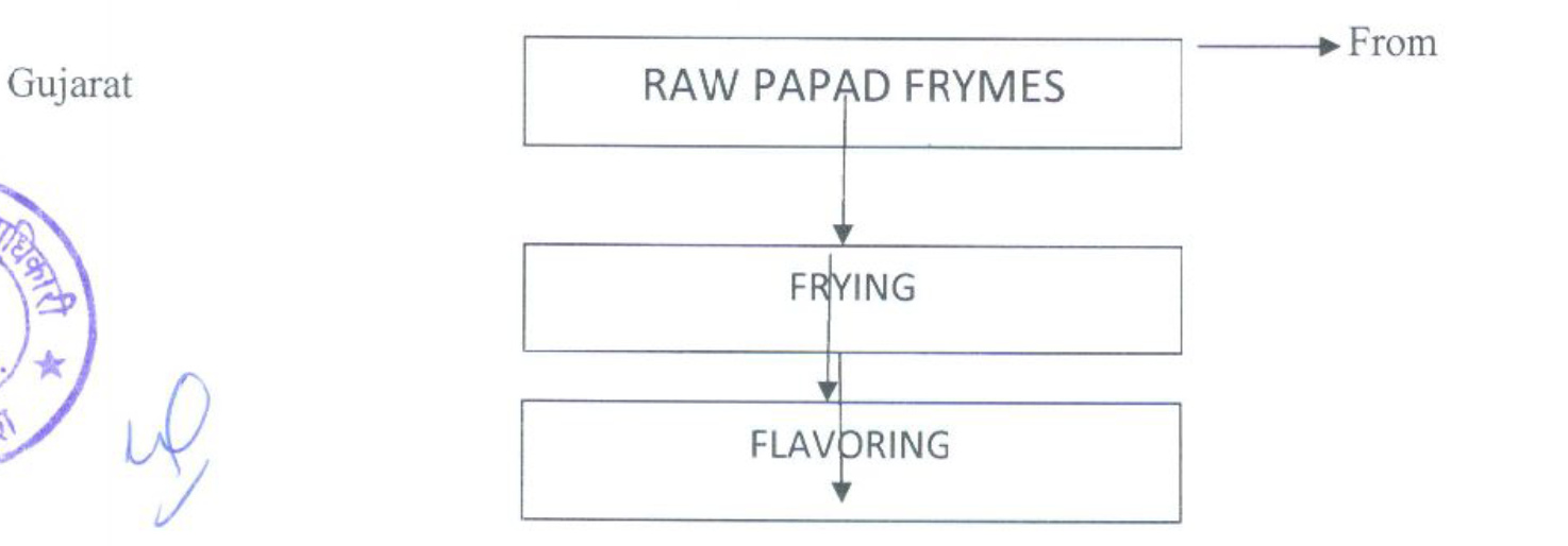 Finished Papad Fryums Production Process