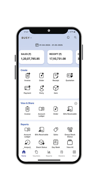BUSY Mobile App Interface